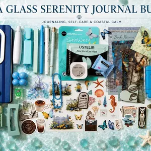 SEA GLASS SERENITY JOURNAL BUNDLE - STATIONARY GIFT SET