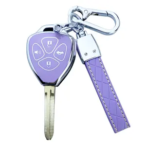 Key Fob Cover Case Compatible with Toyota Camry RAV4 Corolla 4Runner Avalon Venza Yaris Accessories Shell