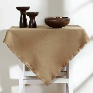 Baxter Burlap Natural Table Topper