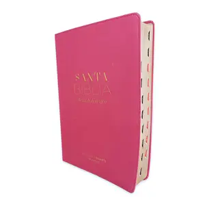 Bible in Spanish 19 Point Super Giant Font Reina Valera 1960 Imitation Leather Fuchsia with Index