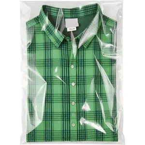 100 Count 14x20 self sealing Cellophane Bags, Resealable Clear Poly Bags for Clothes, Shirts and Party Favors
