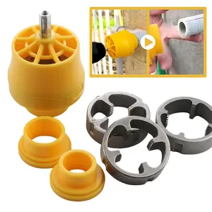 PVC Pipe Threader Kit For Electric Drill With 1/2 Inch 3/4 Inch 1 Inch Dies Plastic Pipe Fast Threading Tool Plumbing Tool