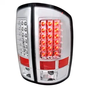 2002-2006 Dodge RAM LED Tail Lights (Chrome Housing/Clear Lens)