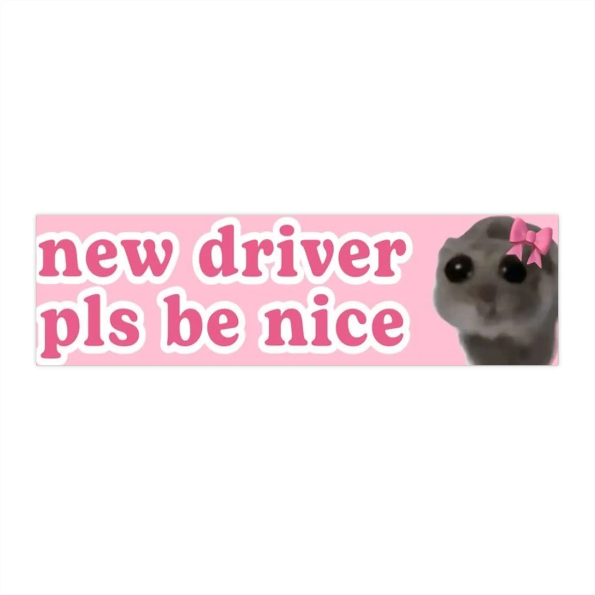 Cute New Driver Bumper Stickers | Perfect for New Drivers, Car Decor, Gift for Teens, Funny Car Accessories, Driving Safety