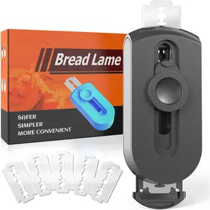 Large Sturdy Bread Lame with Built-in  Storage & -Key Lock - Heavy-Duty Dough Scoring Tool Sourdough Bread Tool for Baking, Secure Push-Pull Design, Professional Bakers Essential