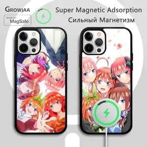 Q-Quintessential Quintuplets Phone Case For IPhone 16 15 14 13 12 11 Pro Max Plus Mini Magsafe Mirror Wireless Magnetic Funda
