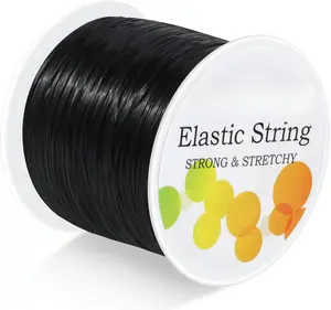 Black Elastic Stretchy String ,  Stretch Bead Cord for Bracelets, Necklaces,  Making and Beading Supplies
