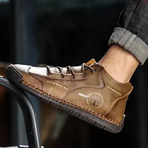 LISM Men's Stylish Business Casual Sneakers - Black Lace-Up Shoes with Rubber Sole, Comfortable for Office, Wedding, and Casual Attire, Wedding Shoes |   Geometric Pattern Shoes |   Durable Dress Shoes