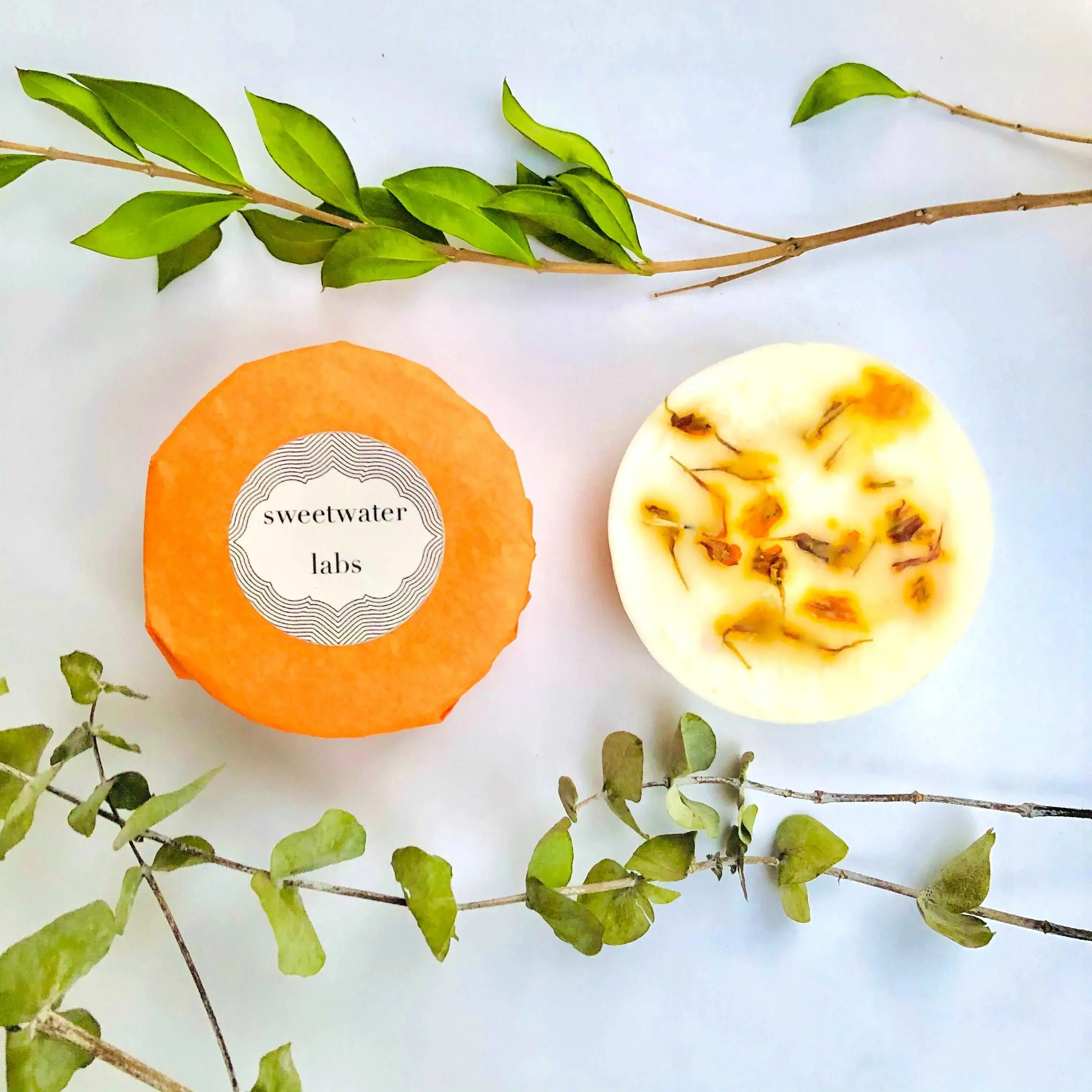 4-Pack 2-Sided Goat's Milk Loofah Soap, Georgia Peach Scent, Ultra-Hydrating Bath Soap for Moisturizing Skin