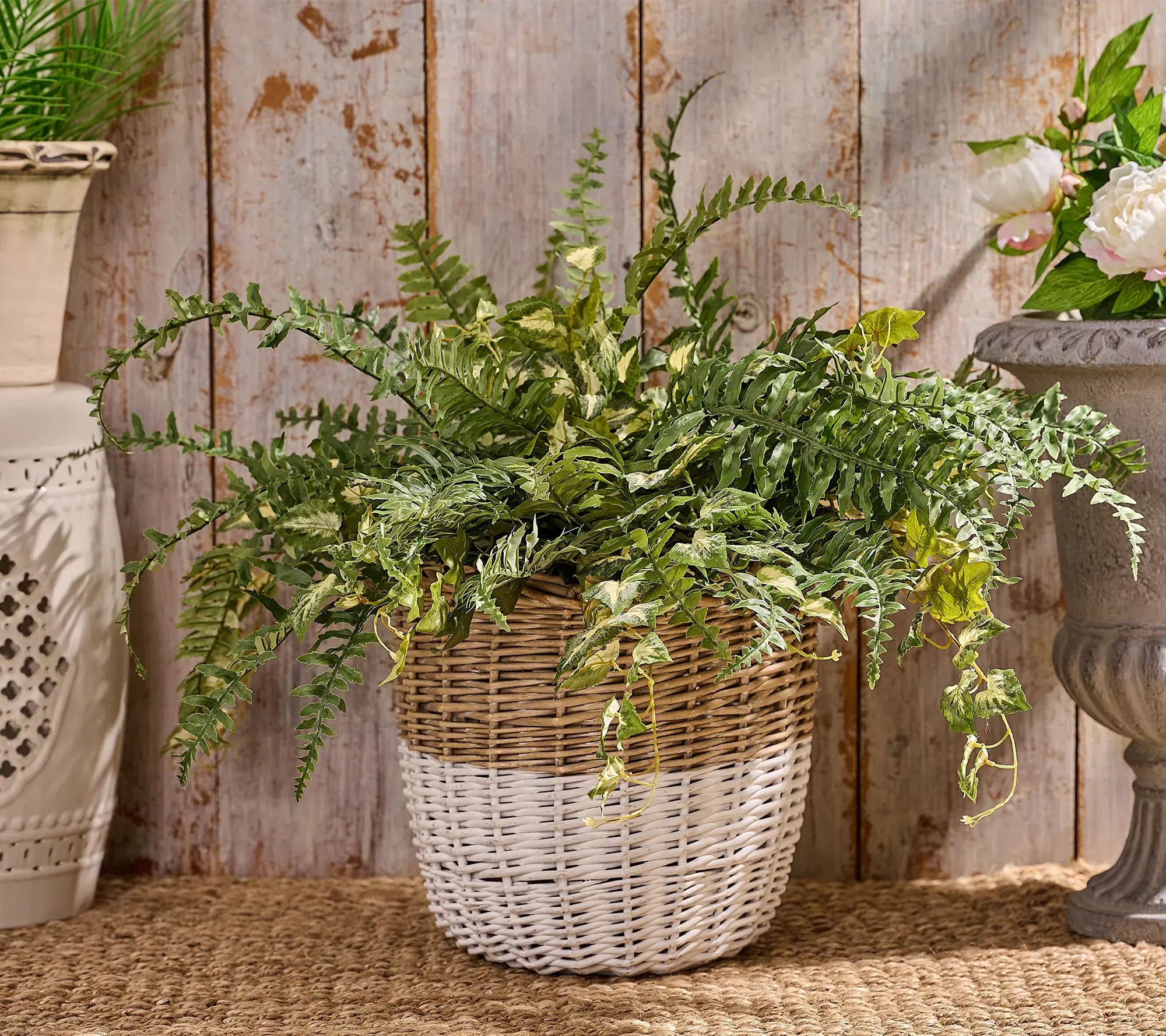 21" Mixed Fern Urn Filler by Valerie
