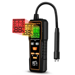 POROMETISTO FT01 Digital Brake Fluid Tester with 1.4" LCD/Flexible Probe for Vehicle DOT3 DOT4 DOT5.1 Auto Car Brake Oil Tester