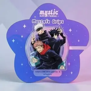 Jujutsu Kaisen Itadori Yuji Magnetic Phone Grip, Kindle Holder, MagSafe Compatible, Anime Aesthetic Vibe, High-quality Print, Removable Magnet, Gift for Readers.