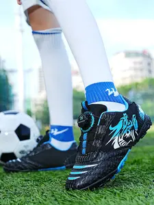 Unisex Football Shoes for Kids & Adults, Indoor Soccer Cleats, Wide Baseball Cleats, Adult Rugby Boots, Velcro Closure