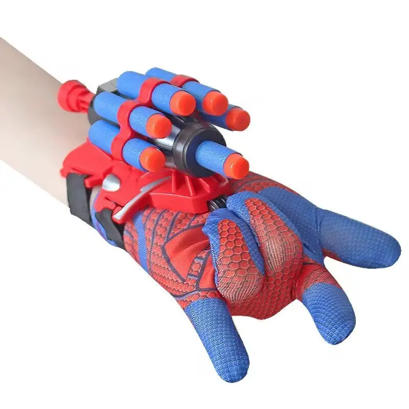Spider Web Launcher Gloves for Teens & Adults, Creative Fun Hero Toy, Halloween & Christmas Festive Gift, Multiplayer Party Game, Durable Abs Material
