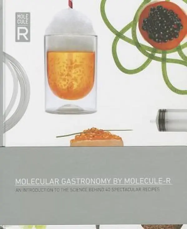 USED Book - Molecular Gastronomy By Molecule-R: An Introduction to the Science Behind 40 Spectacular Recipes by Inc. Molecule-R Flavors (Hardcover) - english