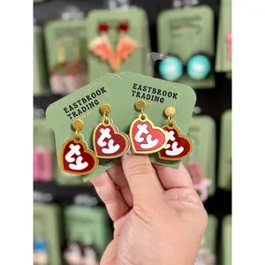 Pet tag earrings Pet tag earrings