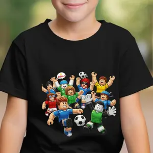 Roblox Football Gamer T-Shirt, Roblox Soccer Boy Tee, Football Shirt for Boy
