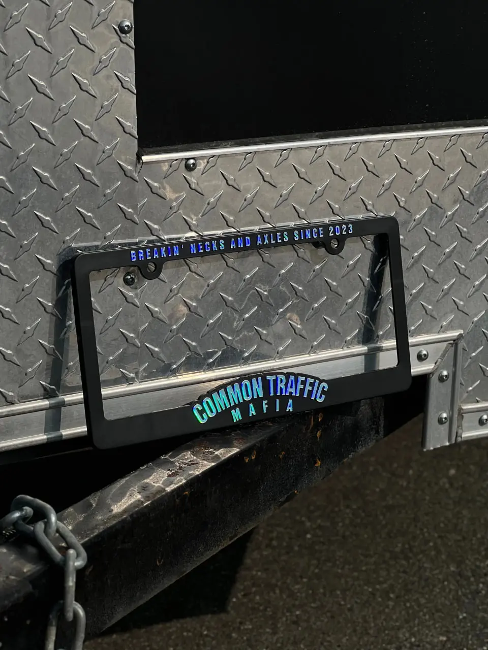 Custom License Plate Frame - Decorative Car Accessory with Slogan