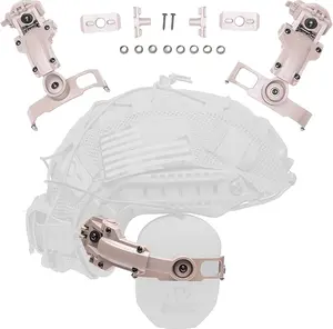 Tigrett Outdoors ARC Rail Adapter for Walker's Razor Thin Earmuffs- Compatible with Ops-Core, FAST, ACH, MICH, AMP Arms