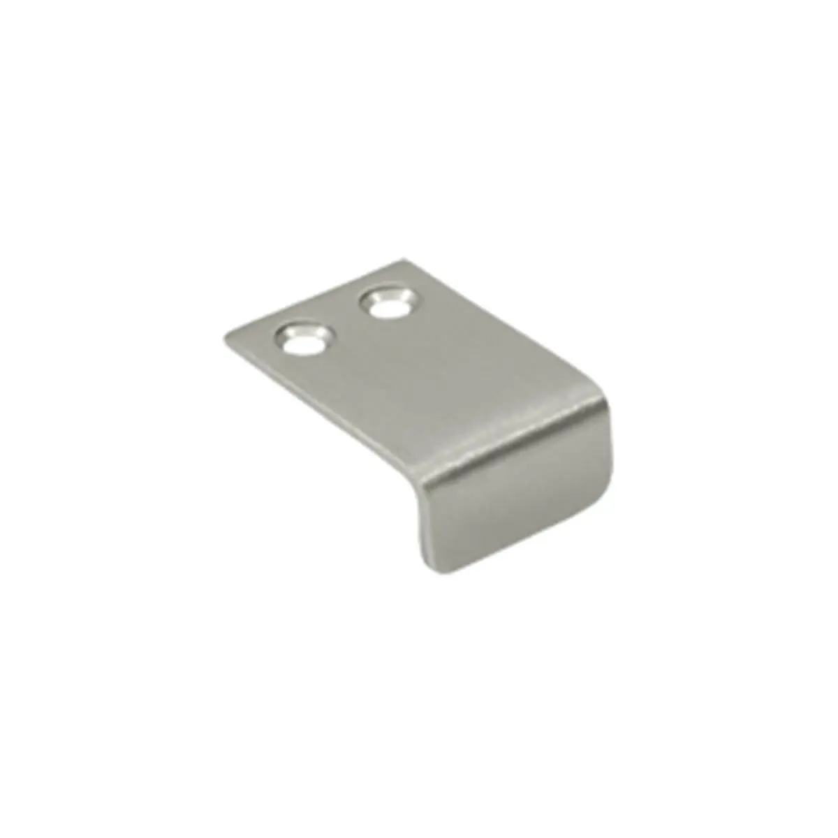 1 x 1.5 in. Drawer & Cabinet Mirror Pull, Satin Nickel - Solid