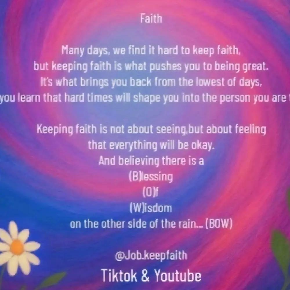 Signed Faith Poem 4x6 for Decoration Inspirational Quote Artwork for Home Decor