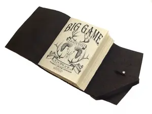 Handmade Leather Hunting Journal, Big Game Logbook, 200 Pages