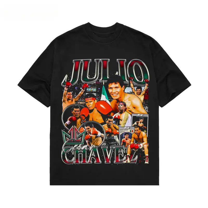 [🎉Sale Up To 50%] JULIO CESAR CHAVEZ TEE, Boxing T-shirt, Boxer Tee, Sports Shirt, Athletic Tee, Fitness Gift, Workout T-shirt Crewneck Clothing Cotton Menswear summervibes