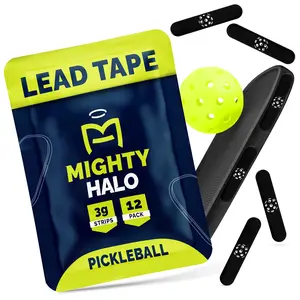 MIGHTY HALO Lead Tape for Pickleball Paddles | Pre-Cut 3g Strips | Plastic-Coated, High-Performance Adhesive Weights