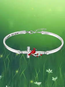 Creative and Fashionable Hummingbird Cross Bracelet New Year's Holiday Gift Christmas Thanksgiving Gift Anniversary Commemorative Jewelry