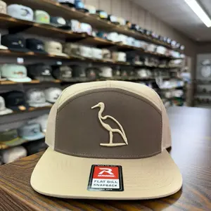Heron 7 Panel Hat - Brown/Khaki