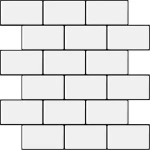 Peel and Stick Backsplash, 12x12 Inch Self-Adhesive Wall Tile Stick  Kitchen in White and Black (10 Tiles)