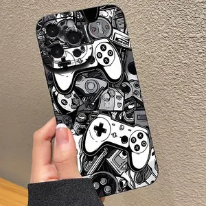 Game Controller Design Phone Case for iPhone 16 15 14 13 12 11 Plus Pro Max, Creative Fashion, Full Coverage Anti-Drop Protection