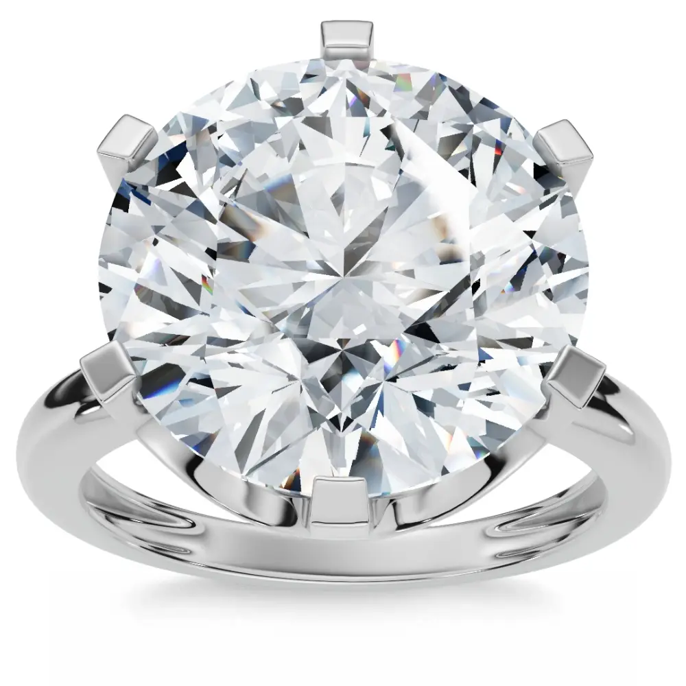 Certified 6Ct Diamond Engagement Ring Solitaire 14k Gold Lab Grown
