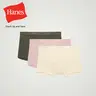 Hanes Originals Women's Supersoft Boxer Brief Underwear 3-pack Multi Pack Comfortable Fit Soft Stretch Fabric Breathable Ob49as
