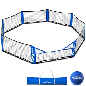 GoSports Home Gaga Ball Pit - 10 ft Portable Gagagon Go - Gaga Court for Kids, Giant Outdoor or Indoor Gaga Pit for Backyard