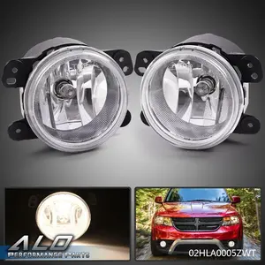 Fog Lights LH RH Fit For 2010-2018 Jeep Wrangler Cherokee Dodge Charger Journey