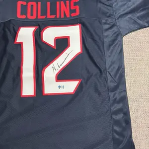 Nico Collins Signed Autograph Custom Jersey -Metabilia Coa - Houston Texans