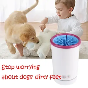 Pet Automatic Paw Cleaner Plunger Usb Rechargeable for Dogs Grooming Soft Silicone Feet Washer Portable Dirty Cleaning Cup Brush