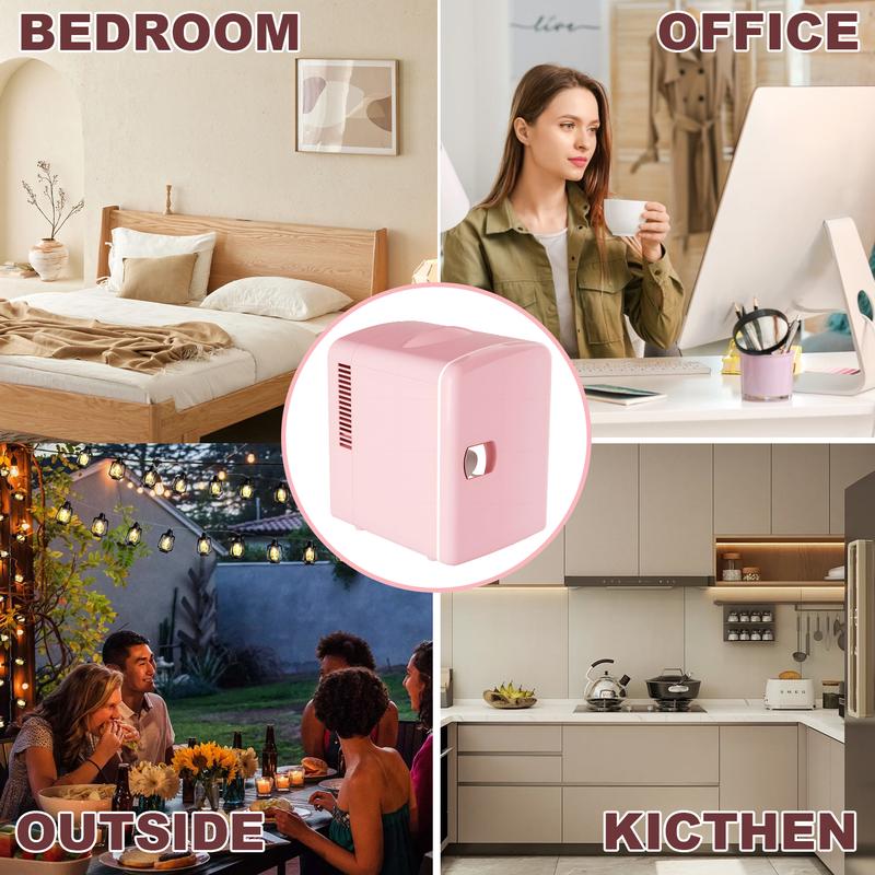 iceBLUE Skin Care Mini Fridge 4 L 6 Cans Compact Thermoelectric Cooler and Warmer Refrigerator for Cosmetics Drinks in Office Dorm Car Multi-Color Options skincare mini  brands  fridge Portable chilled organ iza do