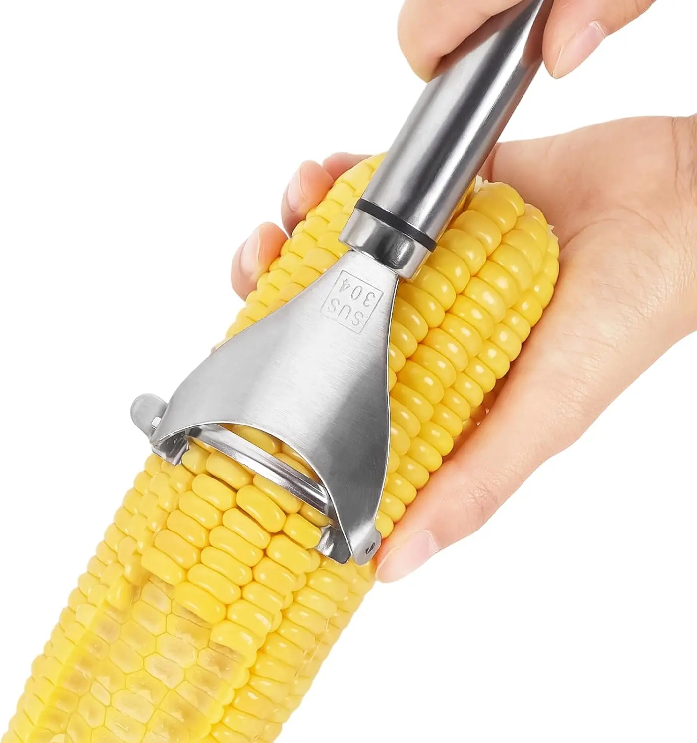 Corn Peeler, Corn Cob Stripper Tool, 304 Stainless Steel Corn Cob Remover, Quickly Remove Corn Kernels from Corn Cobs, Kichen Gadget