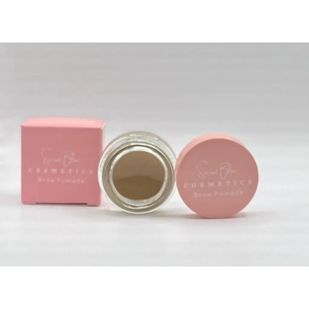 Cormettes Blonde Brow Pomade Waterproof Cosmetic in Pink Tube and Container