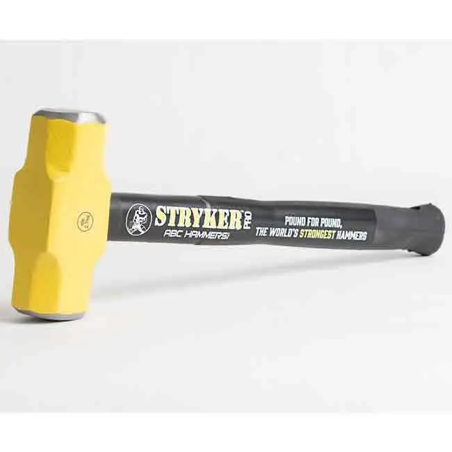212 MAIN ABC Hammers PRO616S 6 lbs Rubberized Steel Head Hammer, 16 in. Head with Steel-Reinforced Rubber Handle
