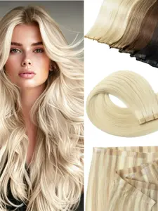PU Tape-In Real Human Hair Extension, Natural Look, Easy Application, High-Quality Fiber, Perfect for Daily Use, Enhance Your Style