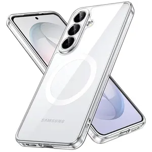 JETech Magnetic Case for Samsung Galaxy S26 Series, Compatible with MagSafe, Camera Lens Full Protection, Shockproof Protective Phone Cover, Anti-Scratch Clear Back