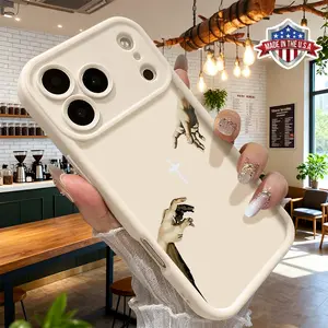 Minimalist Cross Hands Artistic Design Case for iPhone 17 16 15 14 Pro Max 13 12 11 XR XS Plus Air Slim Shockproof Anti Drop Protective TPU Cover fashionable high quality design accessory holiday birthday gift flaunt durable