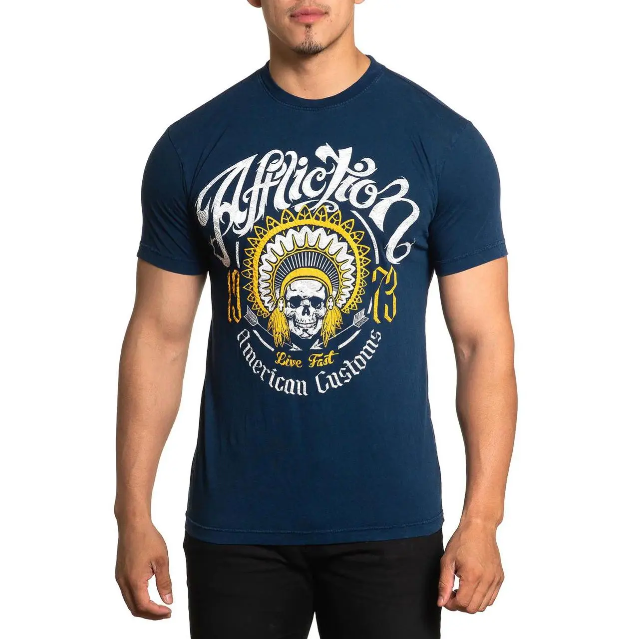 Affliction Men's Ac Thunder Alley Short Sleeve T-Shirt Tee - A25324