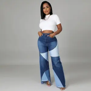 Two Tone Denim Jeans