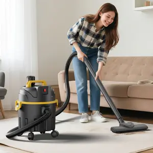 800W 15L (4 Gallon) 4.5 Peak HP Wet/Dry Vacuum Cleaner With Blower Function - Multi-Purpose Shop Vac With Accessories & Storage, Ldeal For Home, Car, Pet Hair, And WorkshopCleaning -Yellow