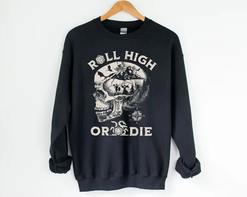 DND SWEATSHIRT, Dungeons and Dragons sweatshirt, D&D sweater, Dnd sweatshirt men, Dungeon Master sweatshirt, Dm Sweatshirt