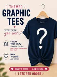 Pick Your Theme Graphic Tee | Unisex Gildan Softstyle T-Shirt | Custom Design | Made-to-Order | Soft & Comfortable | Wear What You Love | Streetwear Top